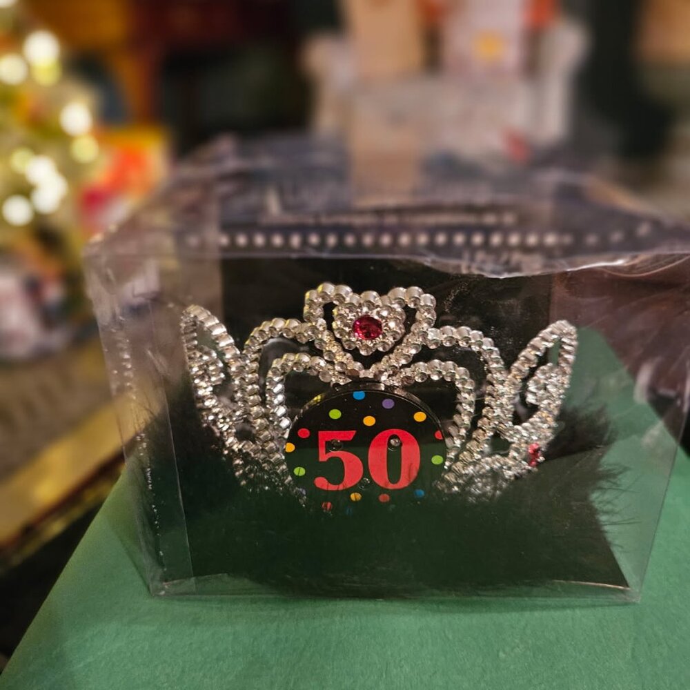 50th birthday light up tiara